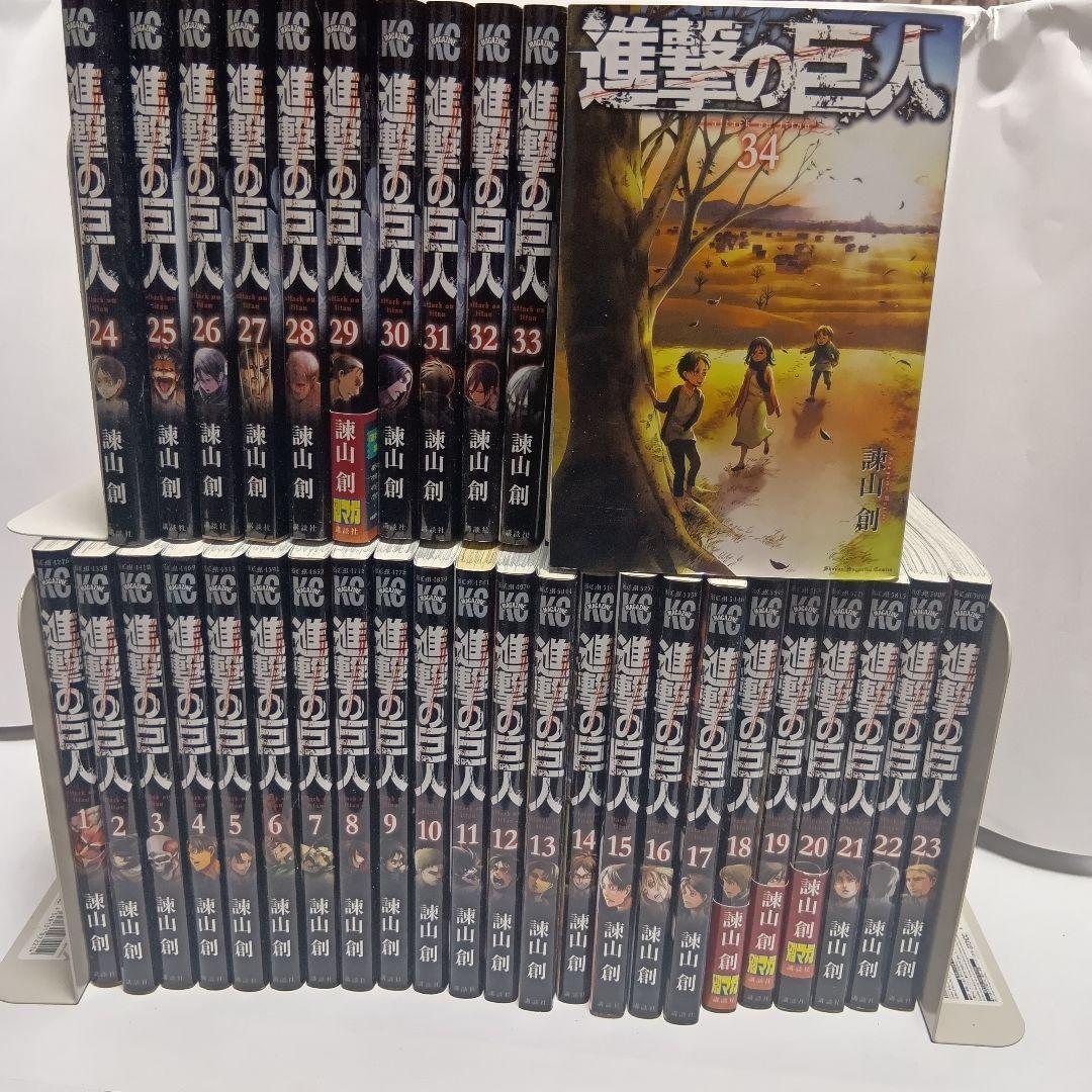 オリジナルボックス付き】進撃の巨人 全巻セット - メルカリ