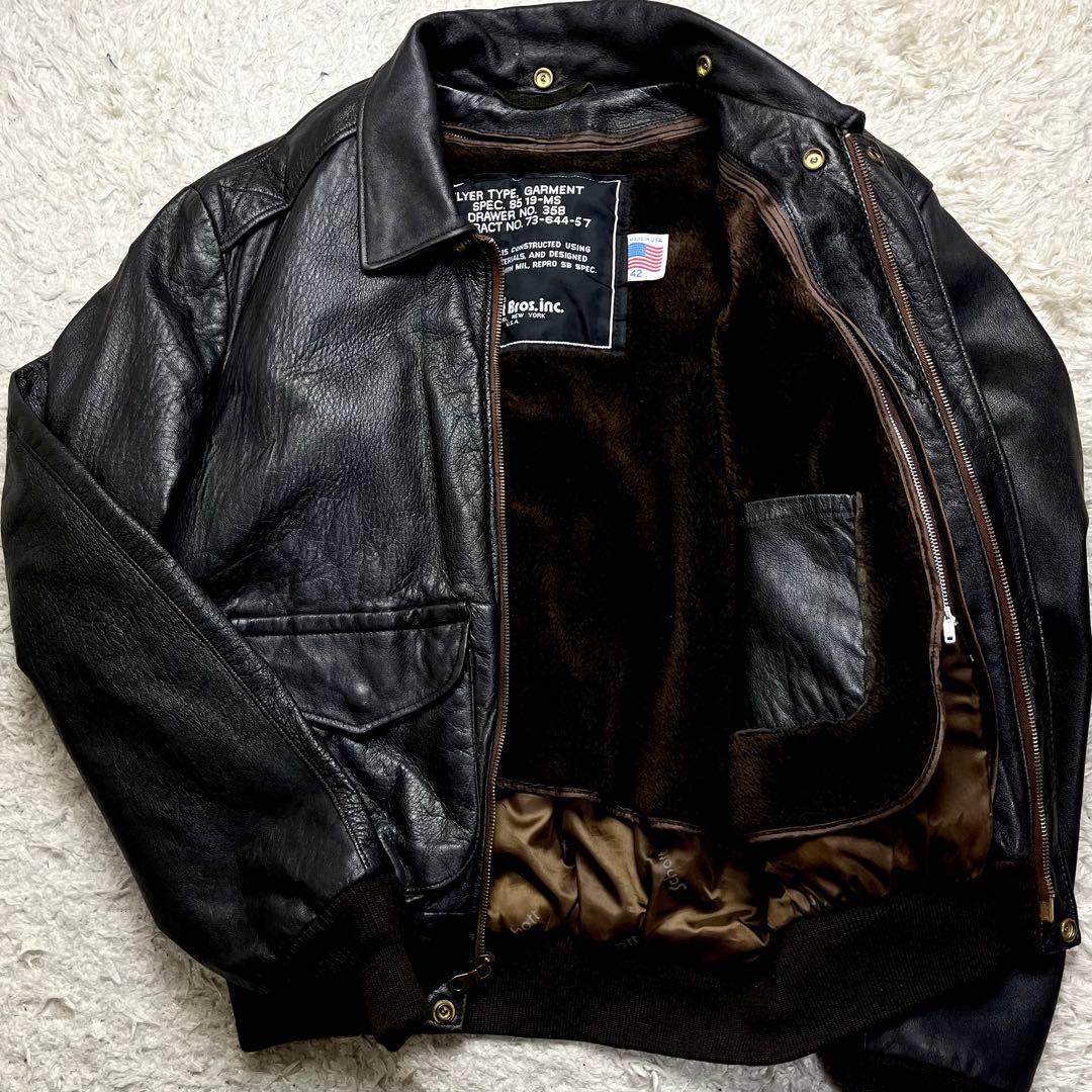 ✨2way/極美品/42インチ✨ショット A-2 G-1 レザージャケット