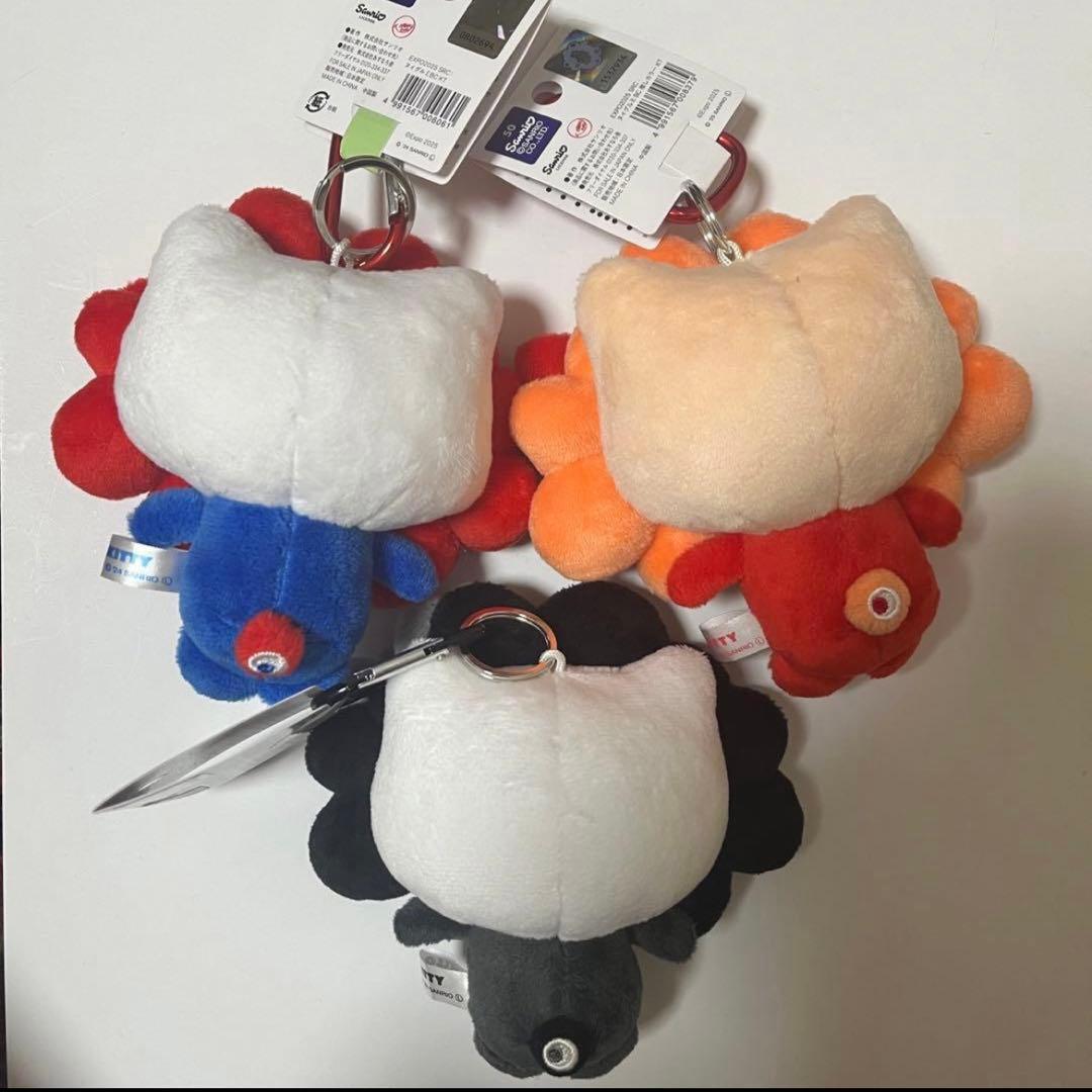 関西万博 Expo2025 ミャクミャク×サンリオ カラビナBC 3点セット