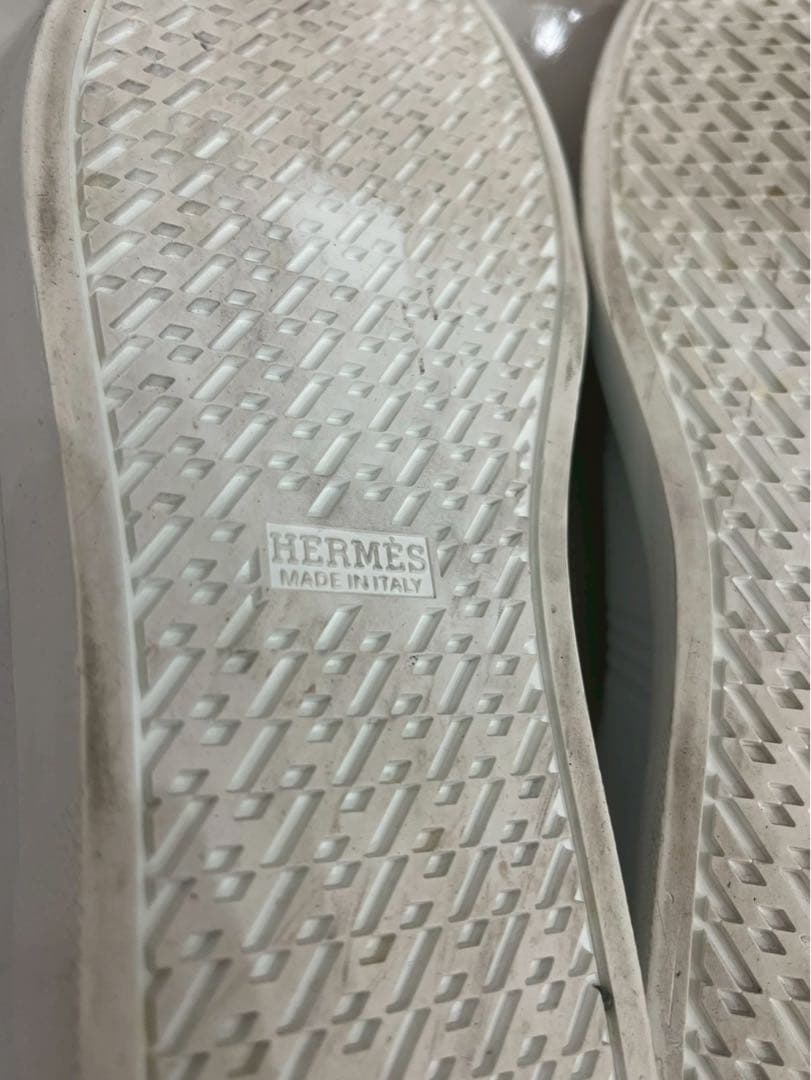 招き猫様専用】HERMES スニーカー レザー FR201459ZH 40 - メルカリ
