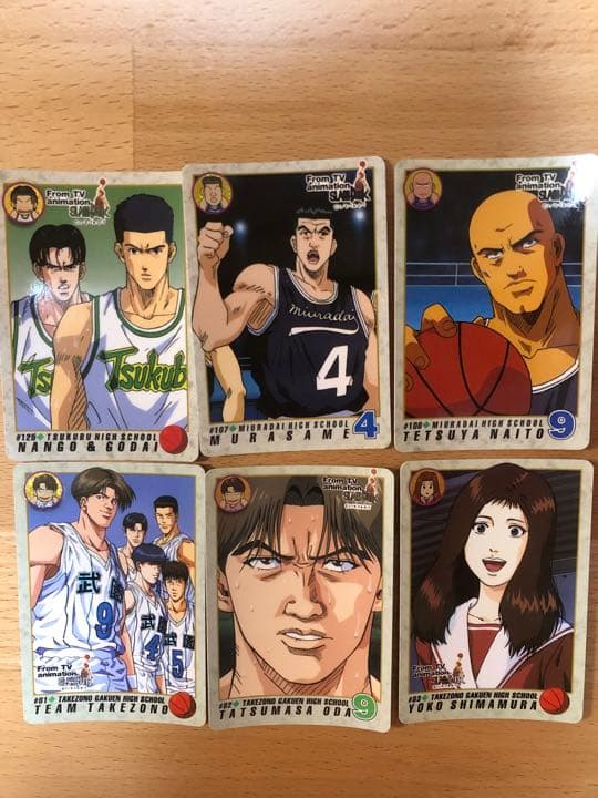 SLAM DUNKスラムダンク カードダス 津久部、三浦台、武園、6枚 - メルカリ