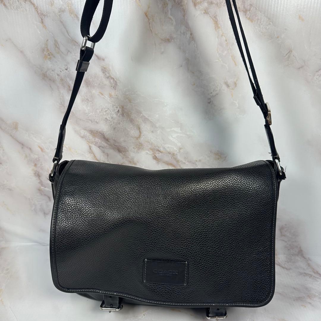 COACH メッセンジャーバッグ スプリント A4 ブラック 斜めがけ - メルカリ