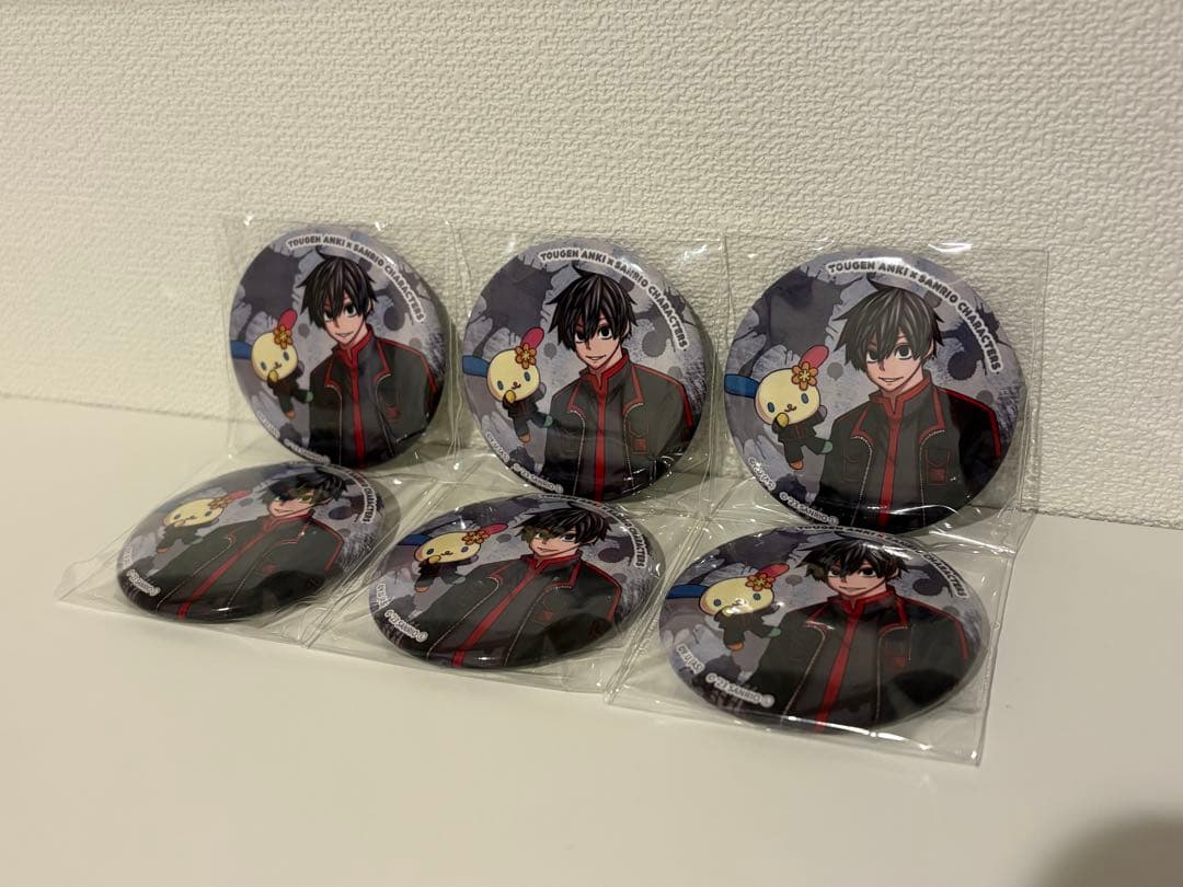 桃源暗鬼　缶バッジ　サンリオコラボ　淀川