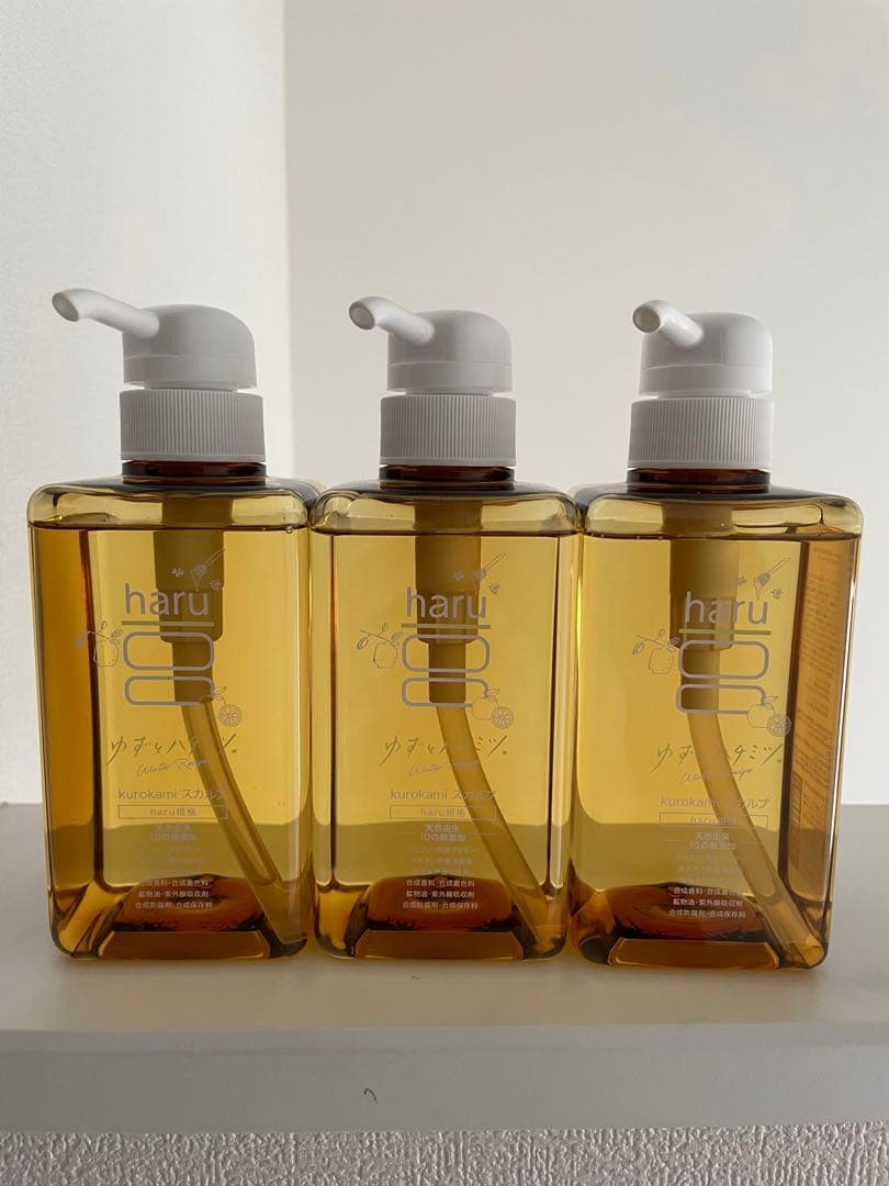 haru シャンプー 400ml 3本セット　ゆず