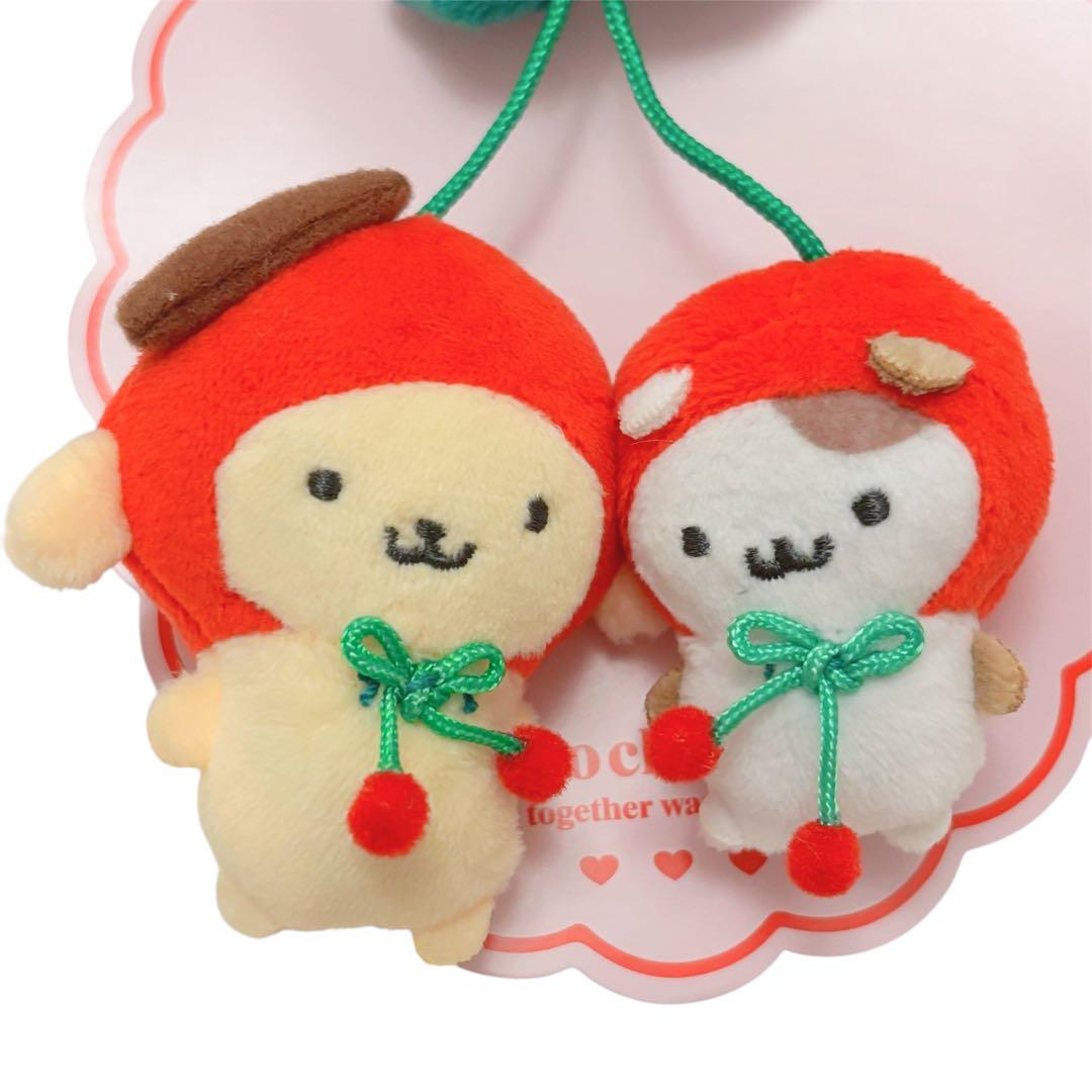 新品☆ポムポムプリン マフィン さくらんぼ マスコットホルダー - メルカリ