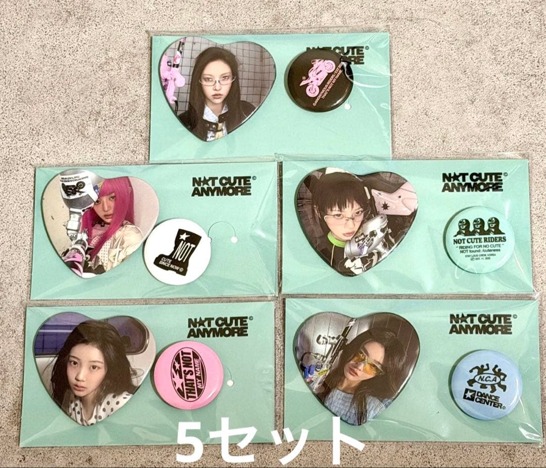 illit NOTCUTEANYMORE ポップアップ バッジ 5セット
