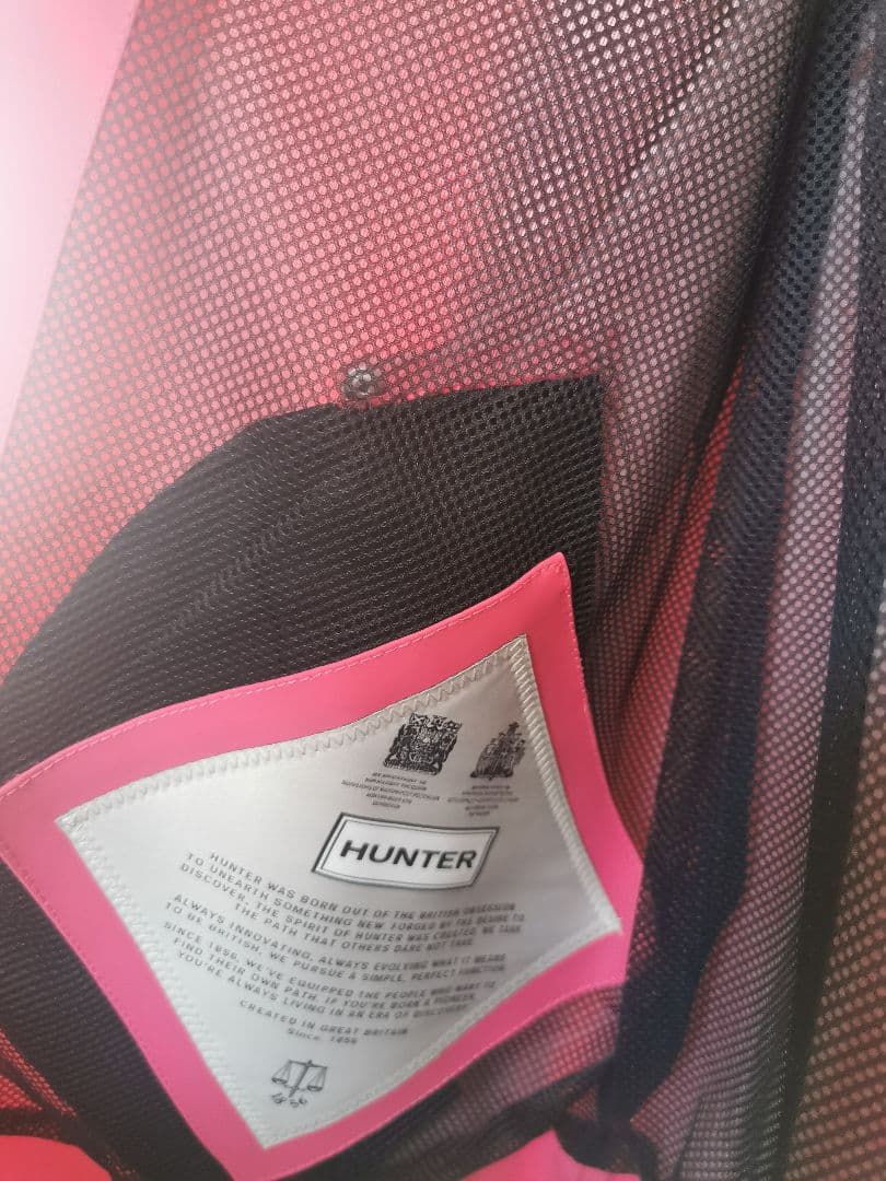 激安 HUNTER オリジナル レインコート XS ピンク かわいい お洒落