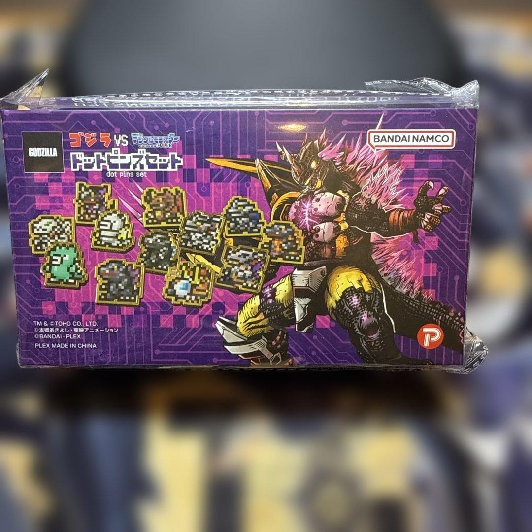 ゴジラVSデジタルモンスター』ドットピンズセット - メルカリ