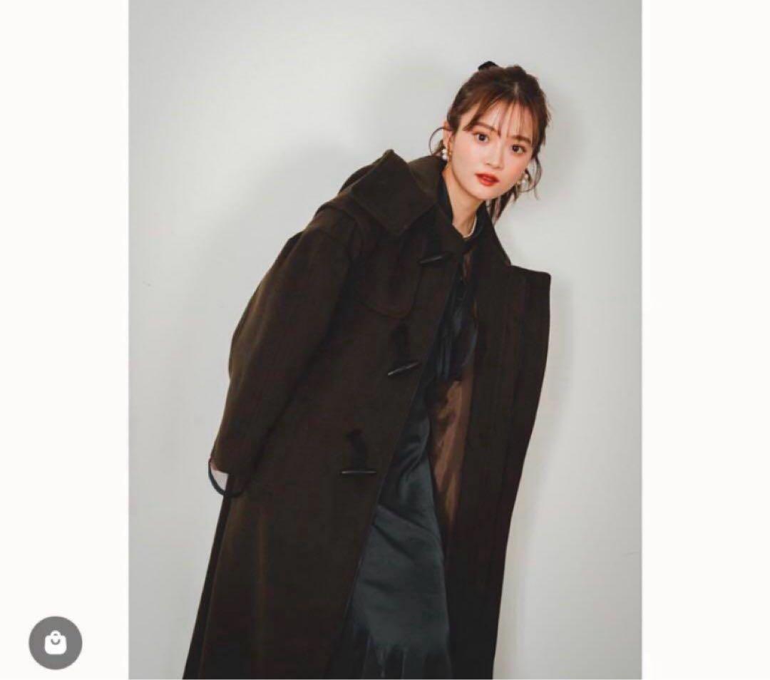 [最終値下げ]ピヌエ ロングダッフルコート チャコール