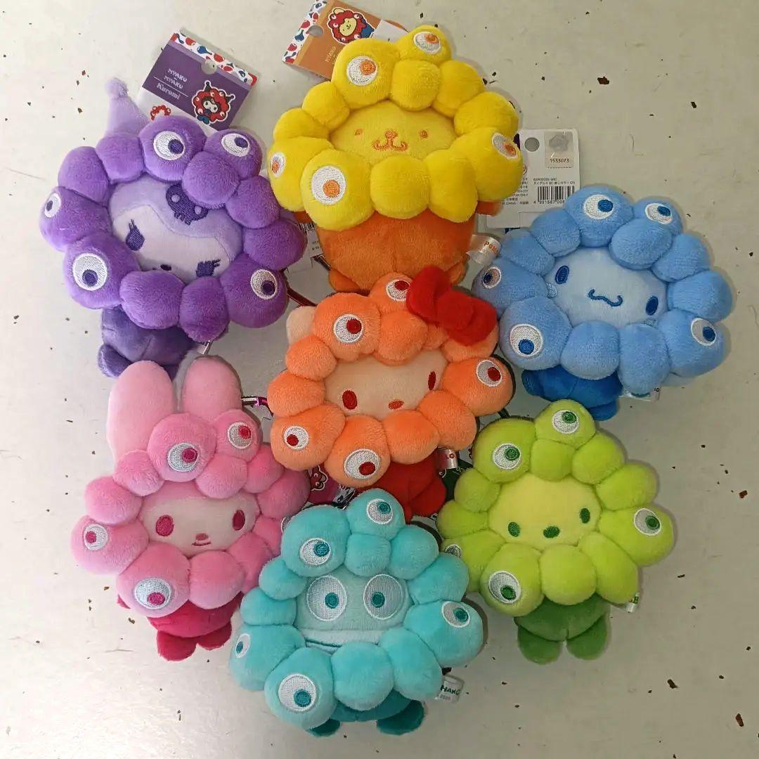 サンリオ　推しカラーミャクミャクカラビナ付ぬいぐるみBC 全7種セット お値下げ中！】万博推しカラーサンリオミャクミャクカラビナBC 7種