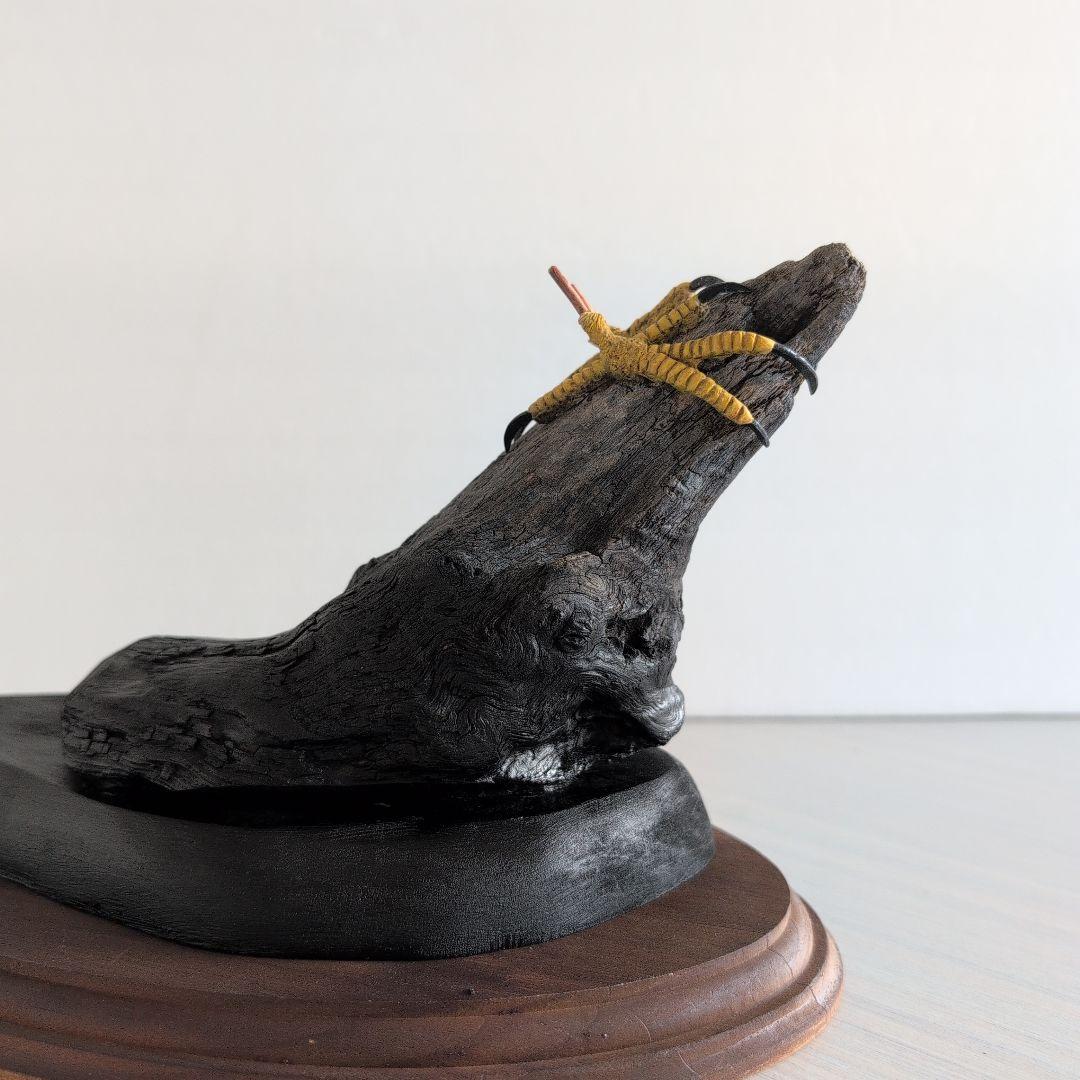 ok0330さま専用 ハヤブサとオオルリ 木彫りの野鳥 野鳥彫刻 - メルカリ