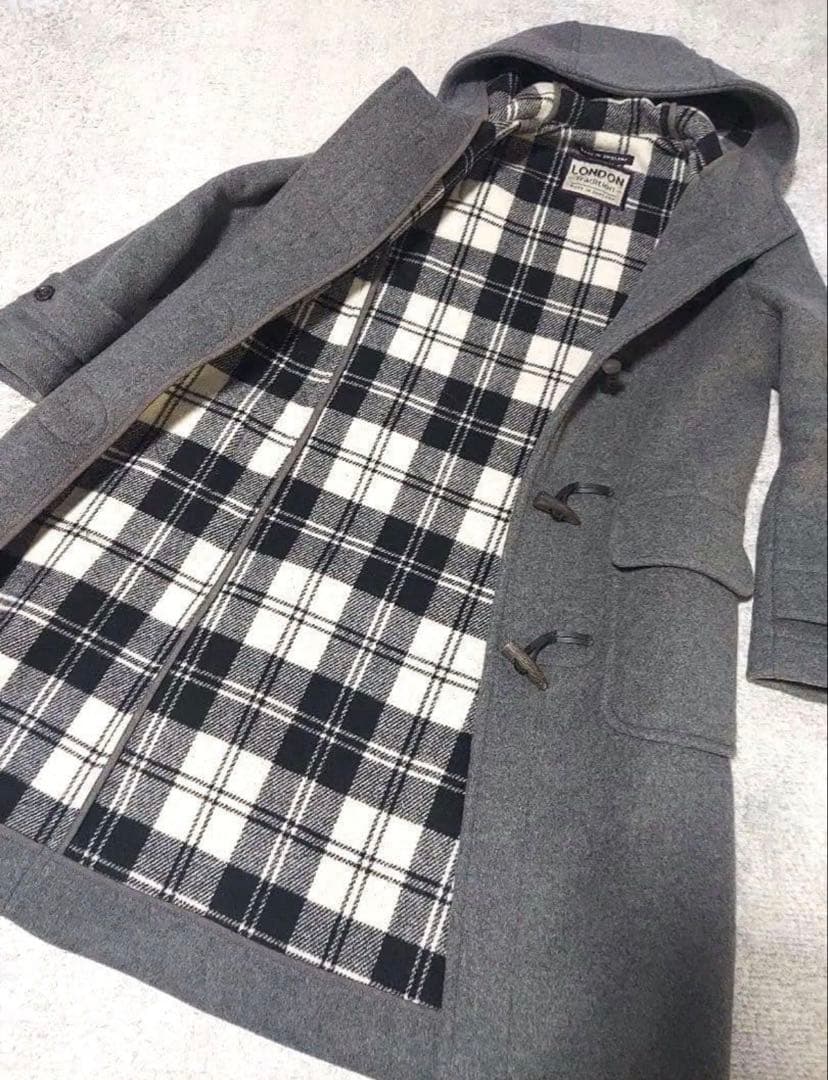 ロンドントラディション ダッフルコート グレー トグル 34 美品 - メルカリ