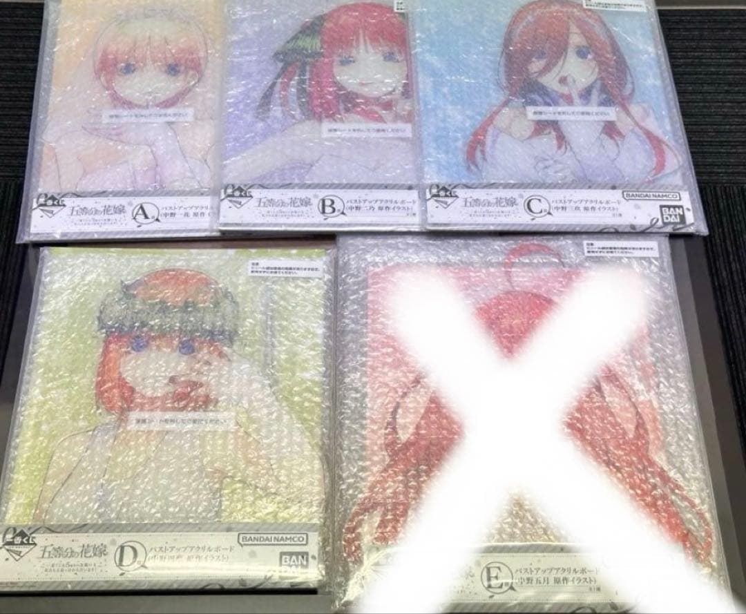 五等分の花嫁 バストアップアクリルボード セミコンプ