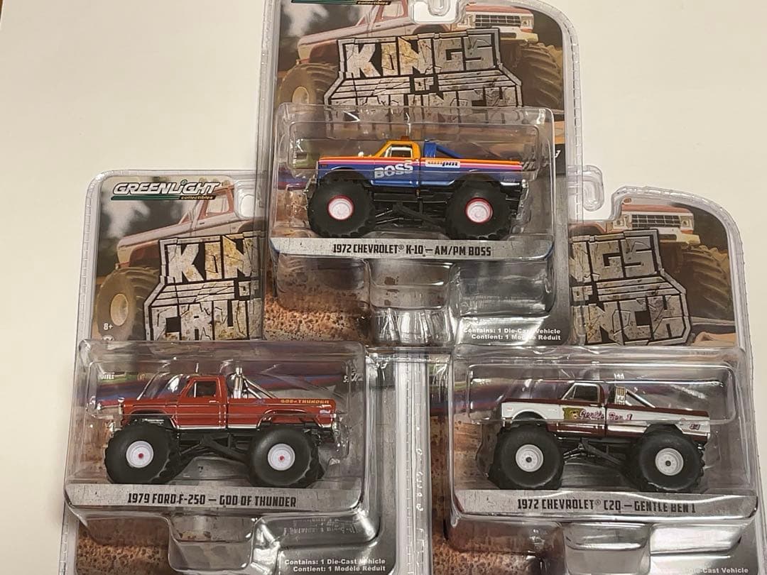GREENLIGHT　KINGS OF CRUNCH 入手困難な3台まとめ 2021 GREENLIGHT Collectibles KINGS OF CRUNCH Series 🇺🇸 You