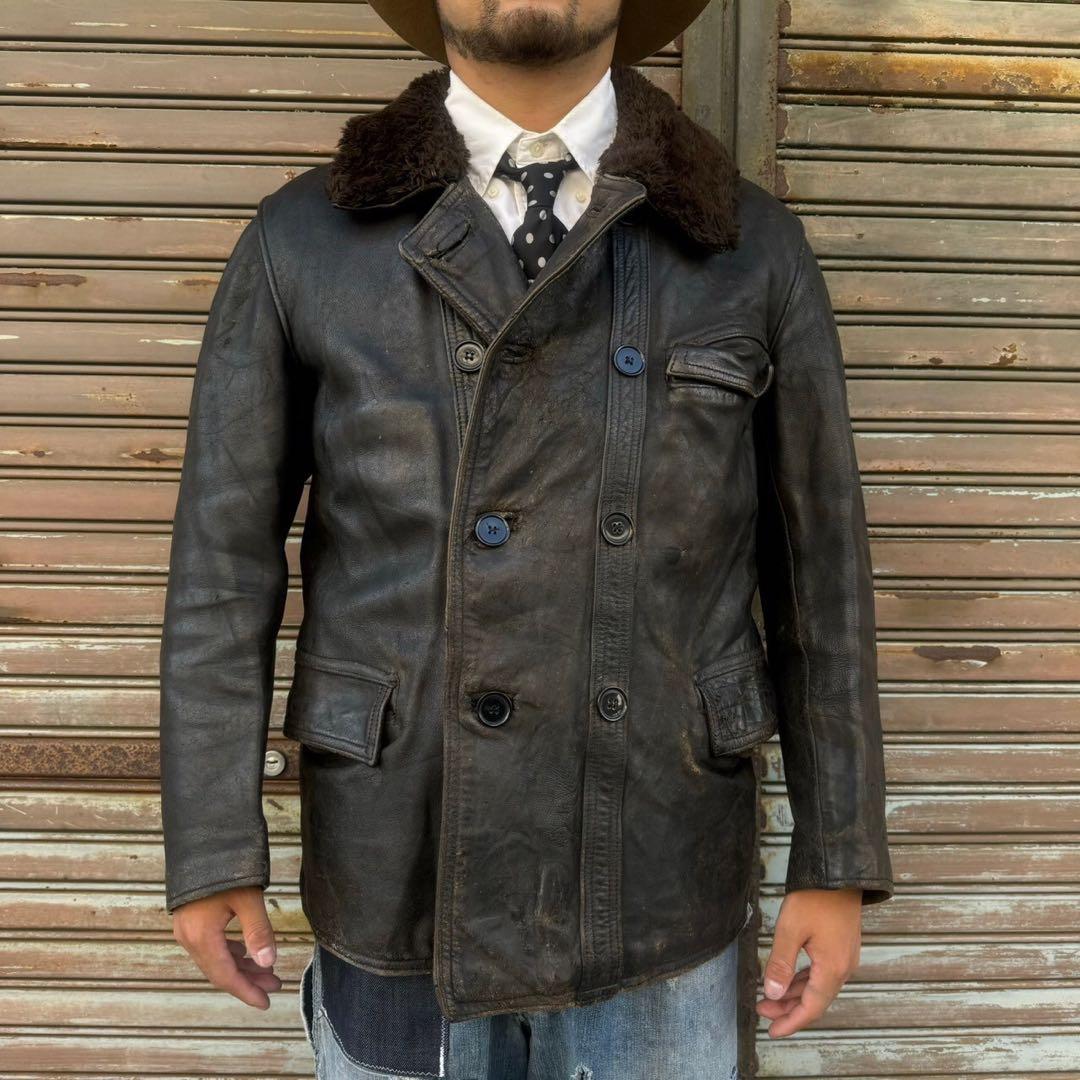 40s フランス製 襟ボア コルビジェジャケット Le Corbusier L - メルカリ