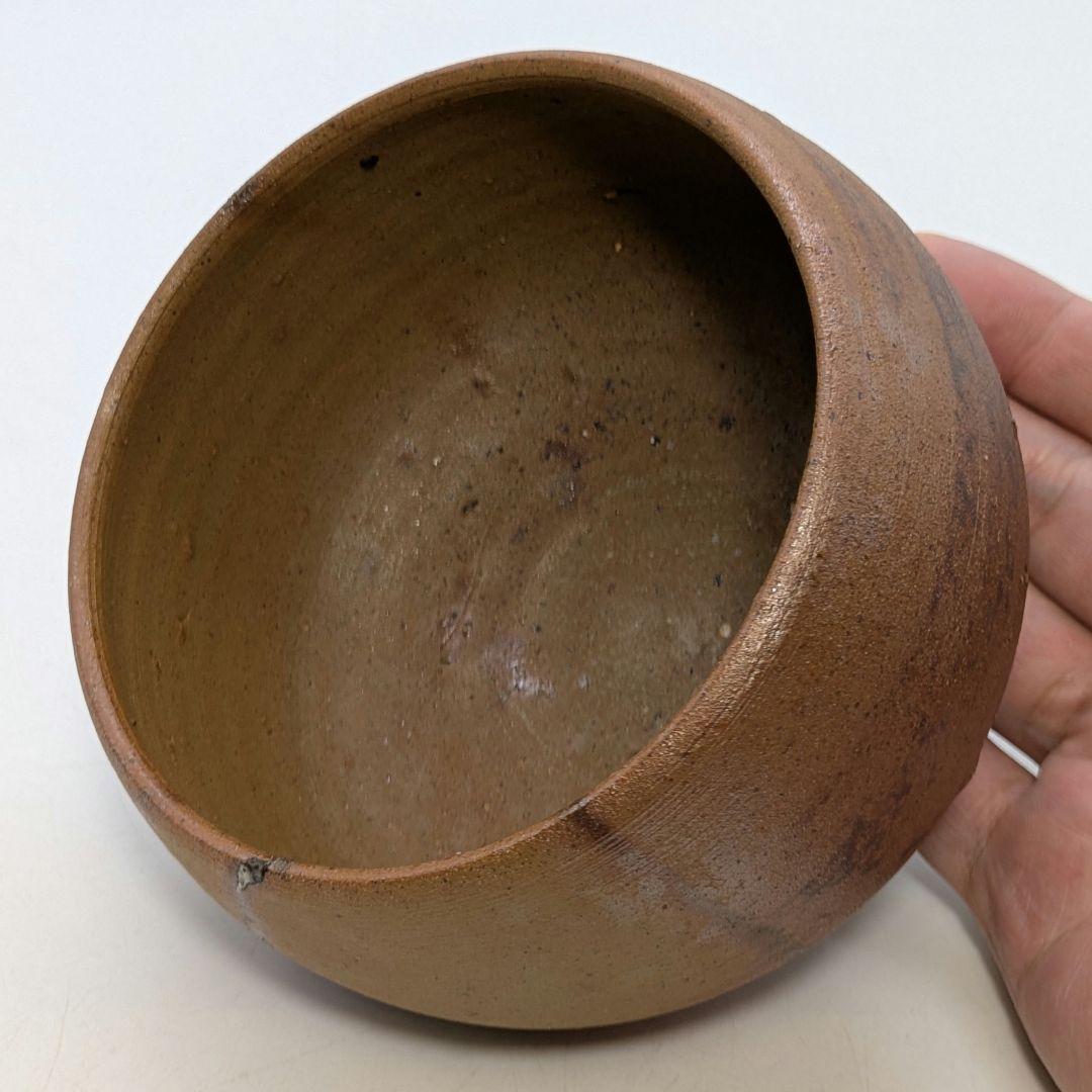 本山和泉 備前焼 緋襷茶盌 共箱共布 抹茶碗 抹茶茶碗 茶道具 茶器 食器