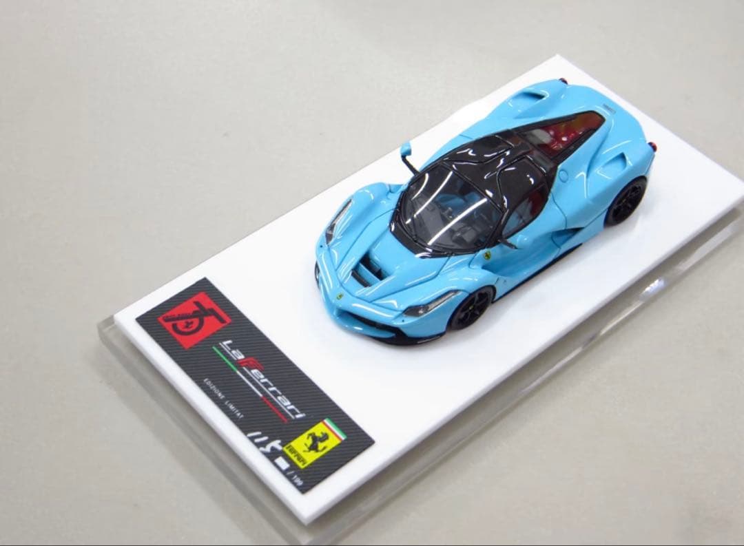 1/64 DMH フェラーリ　ラフェラーリ　Laferrari sky blue Amazon.co.jp: 1/64 DMH ラフェラーリ Laferrari 水色 : おもちゃ