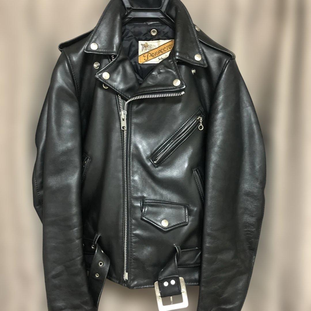 1月末までSALE中⭐️schott ショット ライダースジャケット　ダブル　32