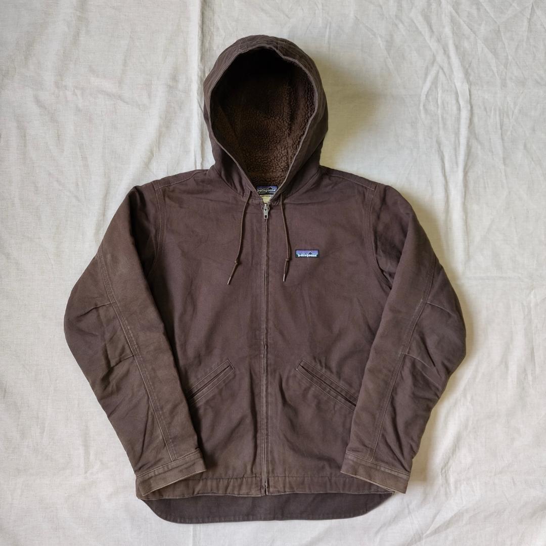 パタゴニア ラインドキャンバスフーディー 焚火ジャケット ダークブラウン