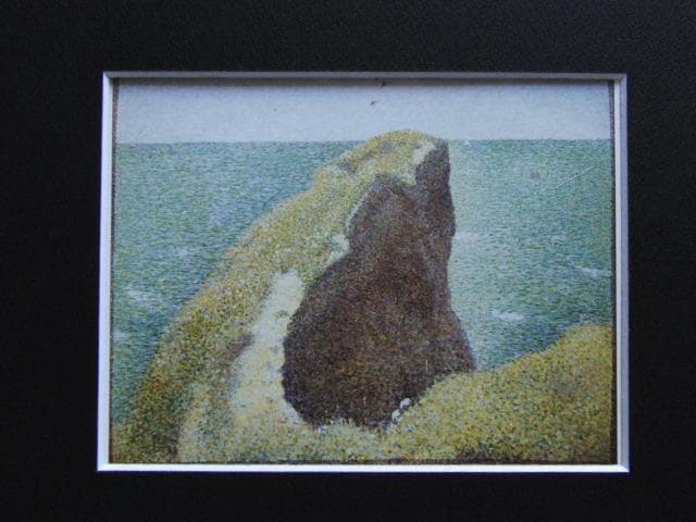 ジョルジュ・スーラ、【グランキャンのオック岬】、新品高級額 額装付