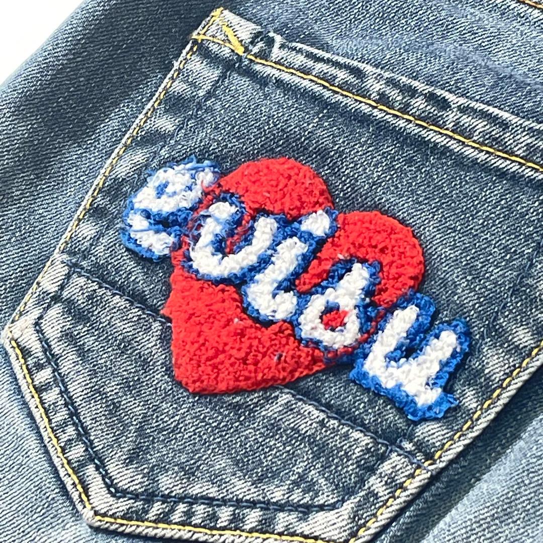 EVISU 刺繍ロゴ カモメ ハート ストレートデニムパンツ 恵比寿 25
