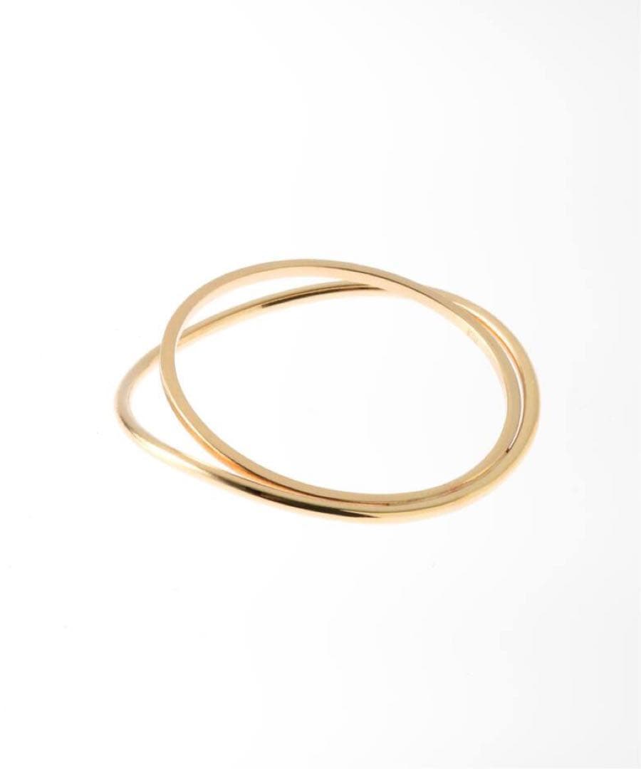 週末限定値下げ！Lilas ユルカーブ2ラインリングK10 11号 - メルカリ