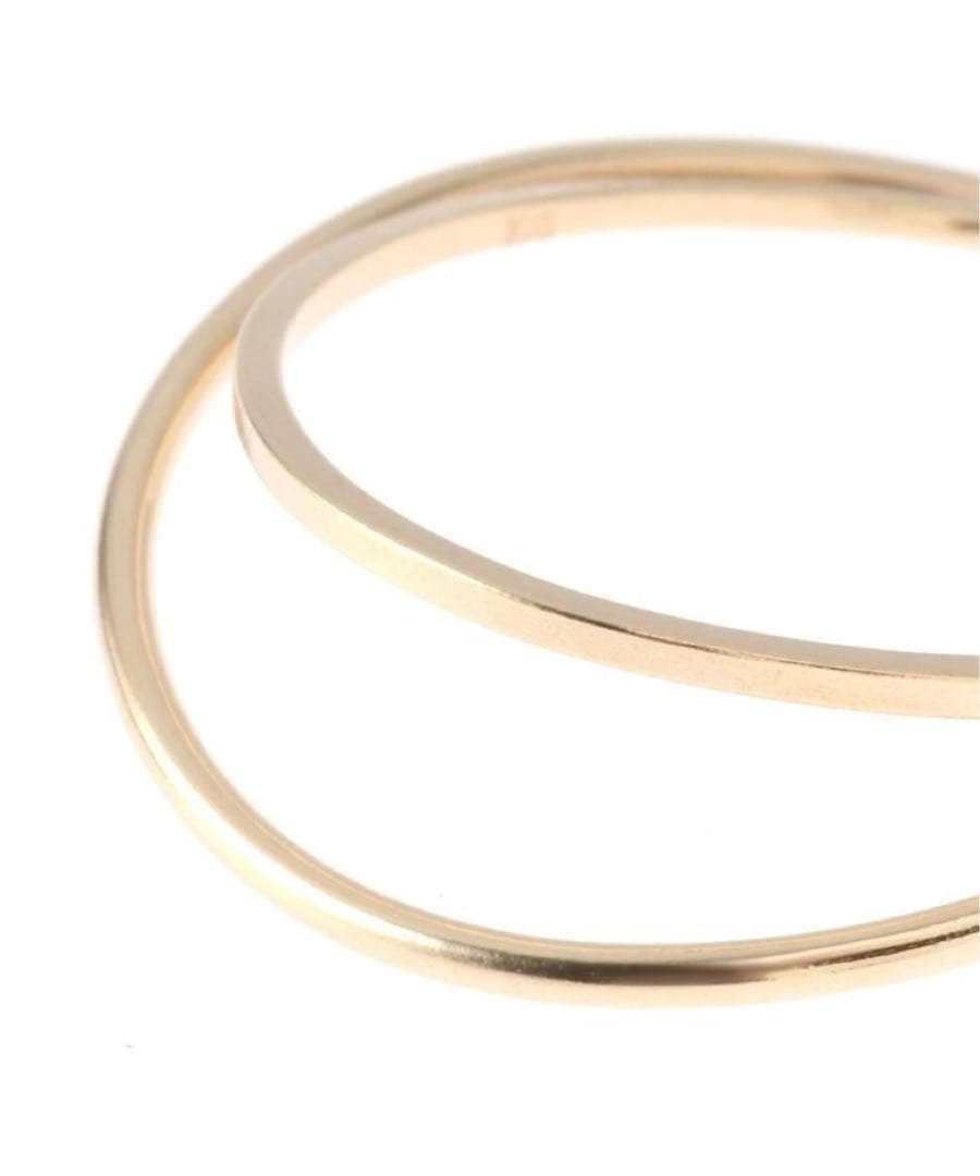 週末限定値下げ！Lilas ユルカーブ2ラインリングK10 11号 - メルカリ