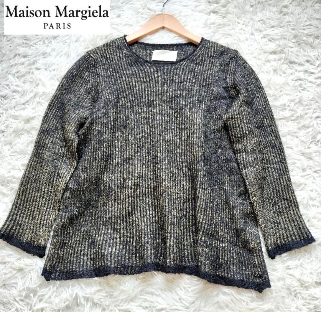 【希少】メゾンマルタンマルジェラ モヘアニット 柄 4つタグ アーカイブ y2k ブランド古着】MARTIN MARGIELA 6 / マルタンマルジェラ MM6 Maison