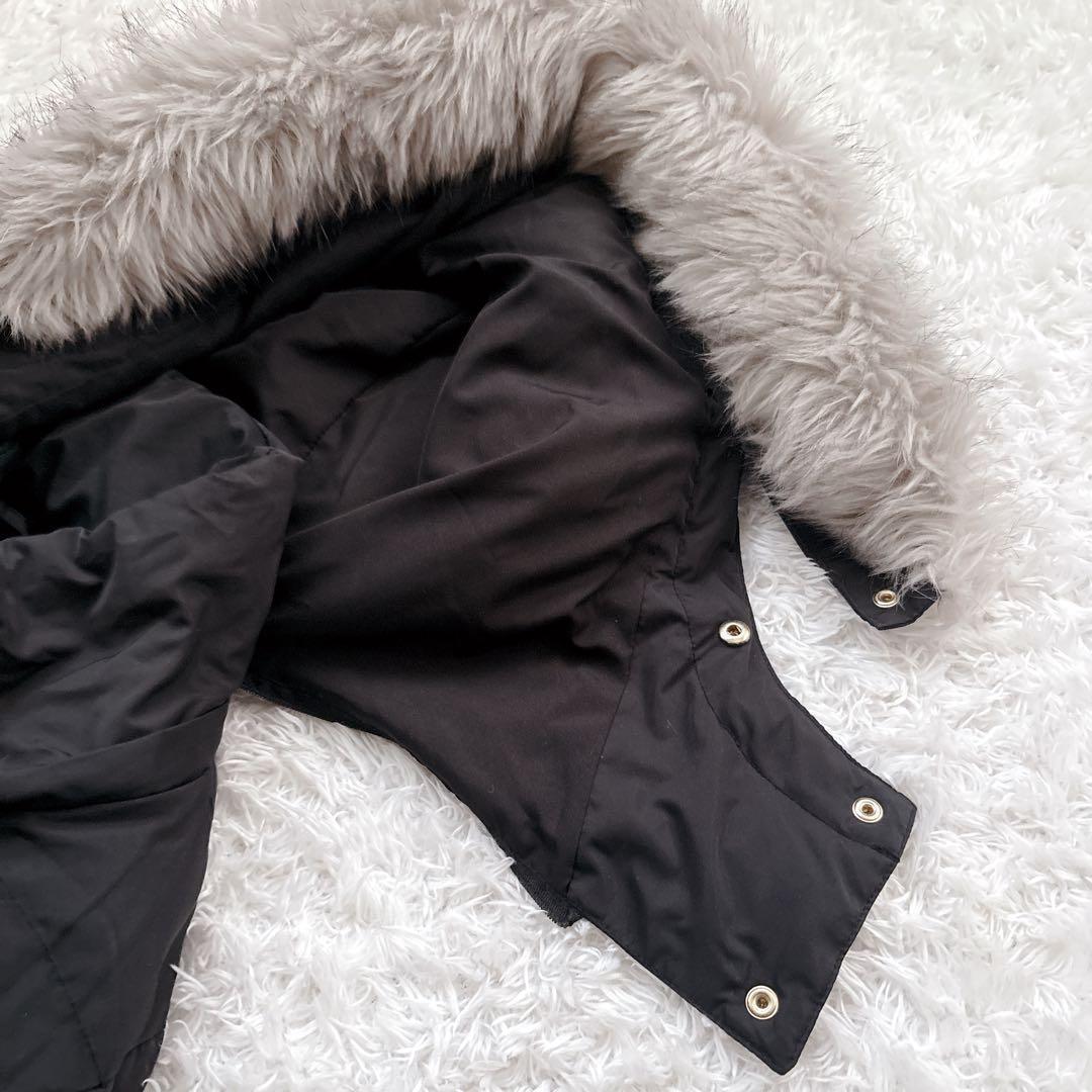 ⭐️売り切りセール中⭐️ ザラ ダウン ロングコート ボア ベルト