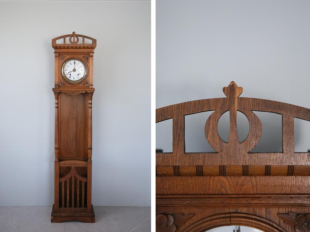 フランスアンティーク古時計/木製柱時計/置時計/レトロクロック(75-163) 古時計のおすすめ人気商品一覧 通販 - Yahoo!ショッピング