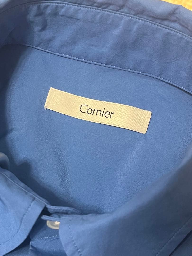 CORNIER コルニエ FINX COTTON シャツ サックスブルー S - メルカリ