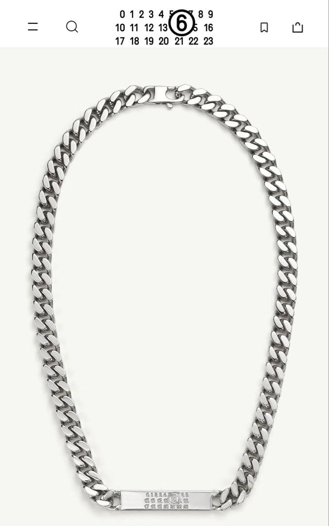 MM6 Maison Margiela カレンダーネックレス