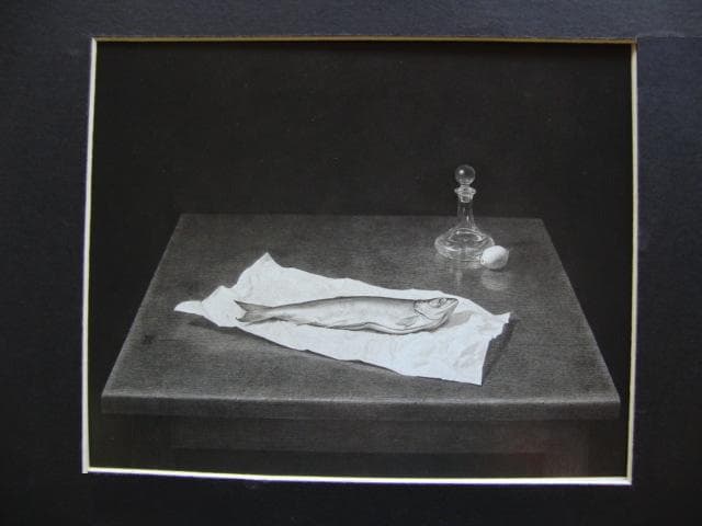 三浦明範、【鮭ー2001】、希少な画集画、新品高級額 額装付、状態良好