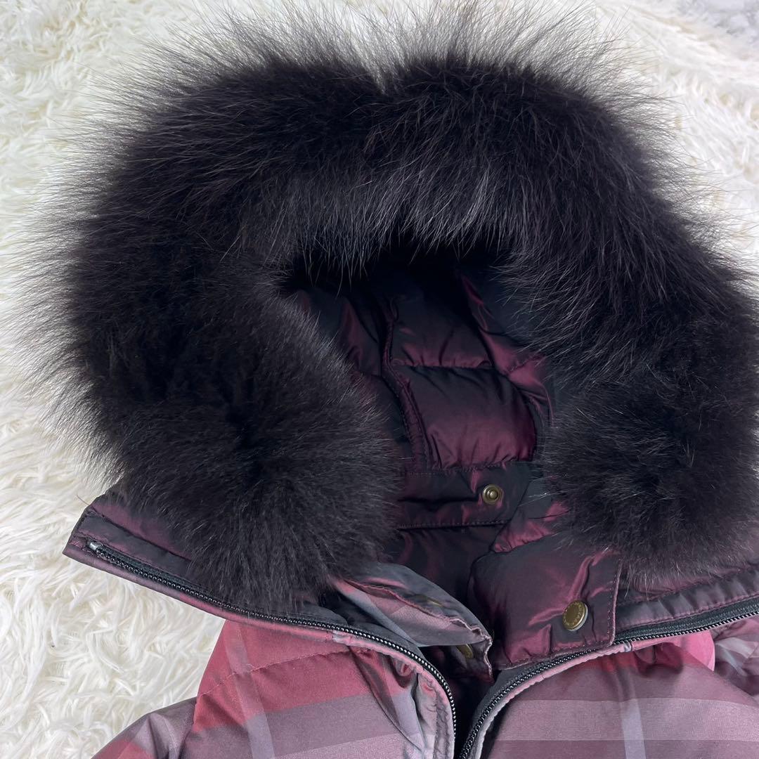 極美品】 バーバリーロンドン リバーシブル ダウンジャケット ベルト