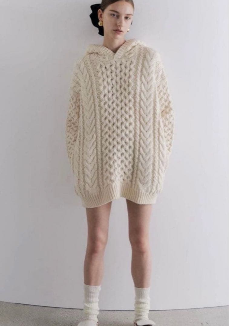 ゆ*り様 THETOE Potsdamer Knit Hoodie ニットワンピ