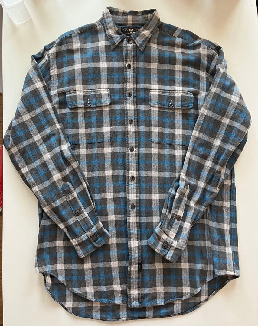 RRL ダブルアールエル 三つ星 フランネルシャツ サイズL
