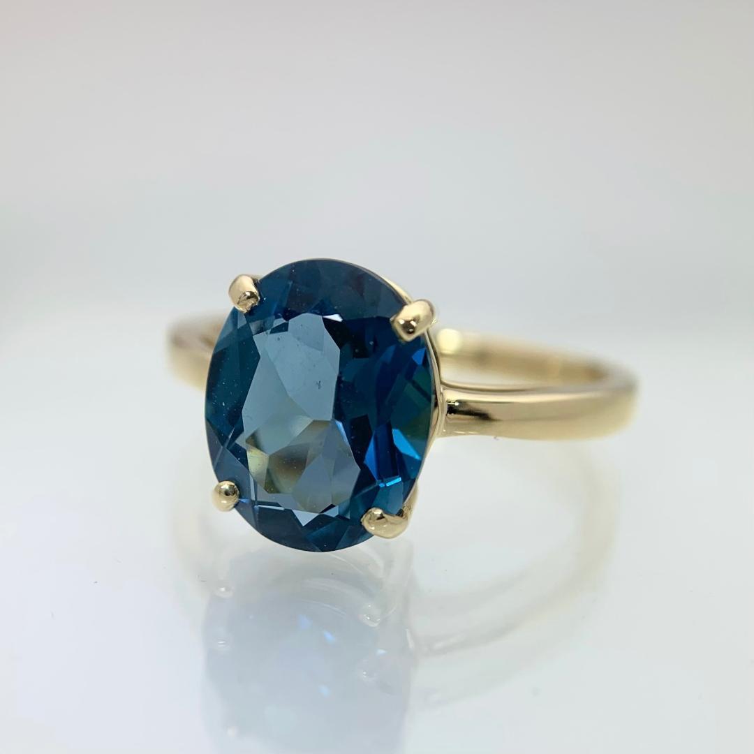 新品 ロンドンブルートパーズ リング 2.97ct K18