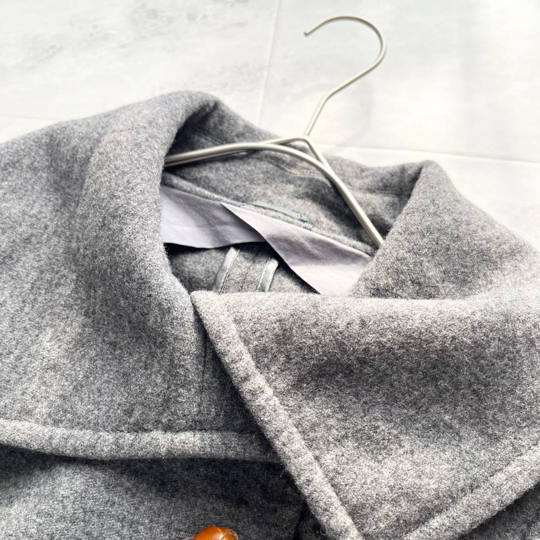 美品】MAX MARA ビッグカラー ショートコート L くるみボタン