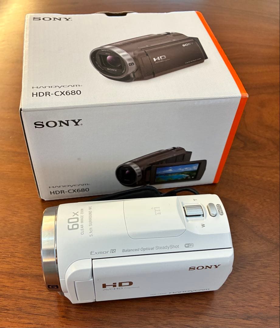SONY HDR-CX680 ホワイト 元箱付 美品 動作良好