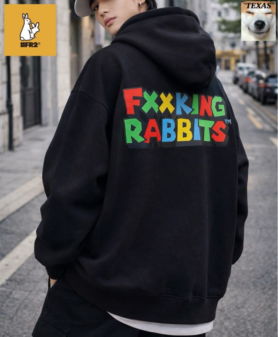 希少！ FR2 エフアールツー マリオロゴ　フーディ オーバーサイズパーカー