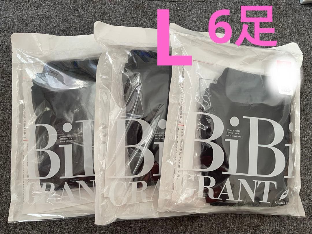 新品グラントイーワンズ BIBI Grant エナジックハイソックス 6足 L