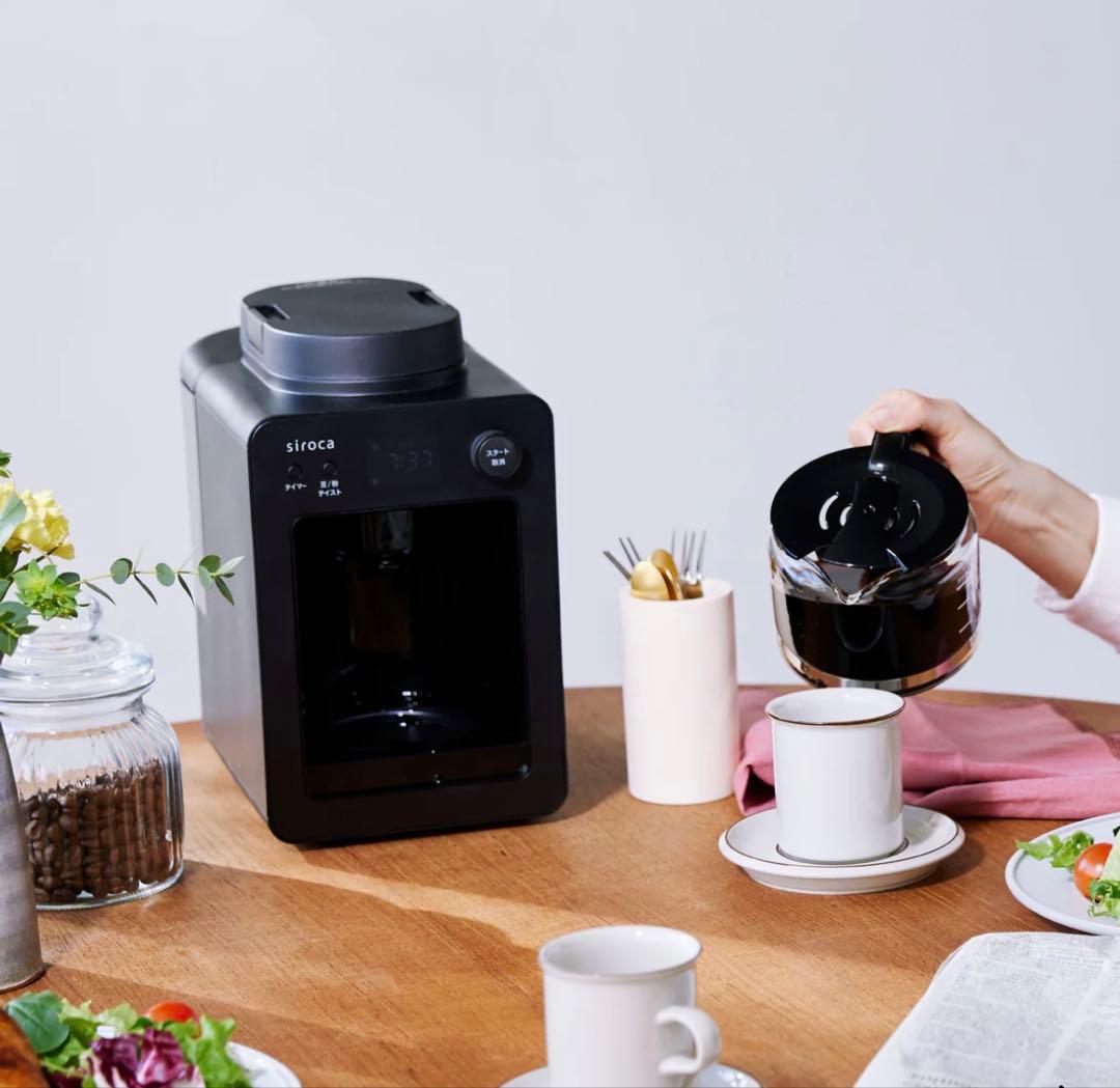 新品未使用】siroca 全自動コーヒーメーカー SC-A352 ブラック - メルカリ