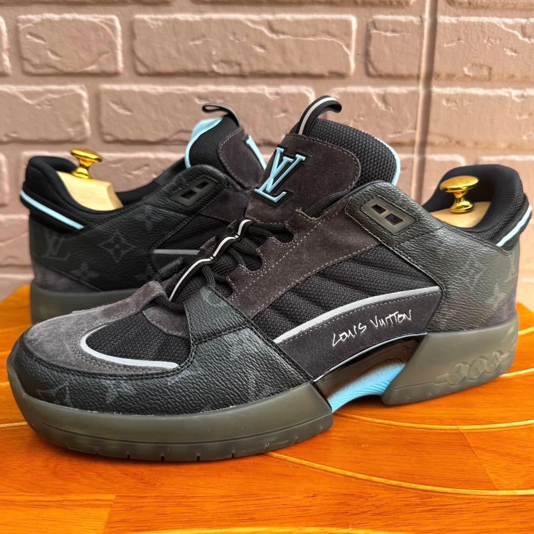 【美品】 ルイヴィトン ルシアン クラーク アビュー ライン レザースニーカー