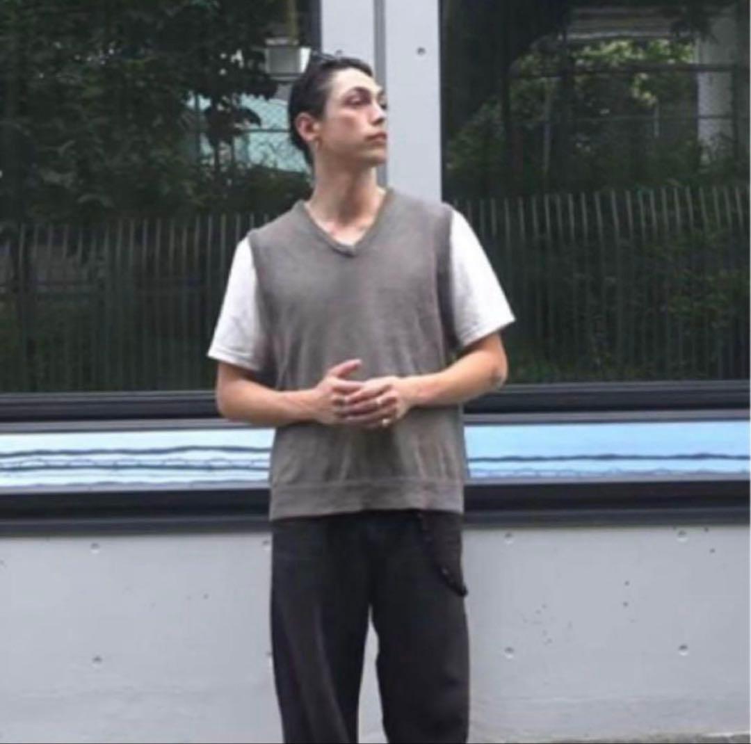 トップス STUSSY loose knit linen vest 24ss