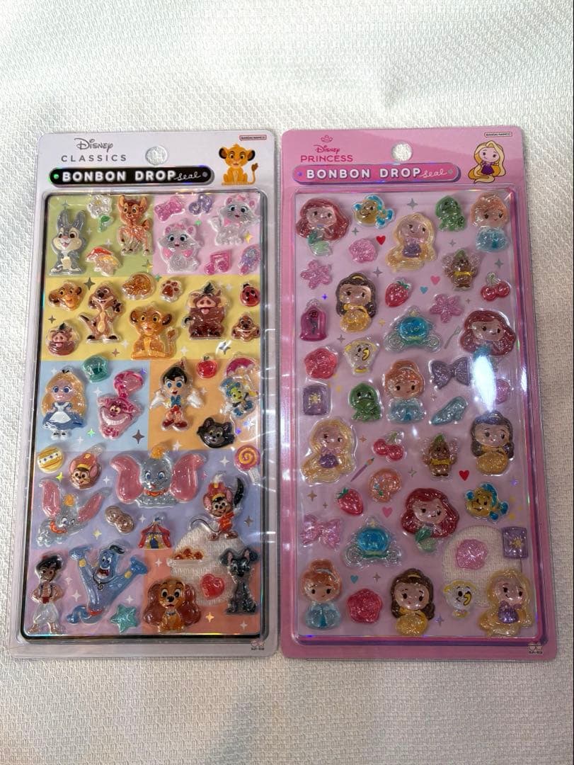 ディズニー ボンボンドロップシール プリンセス クラシック