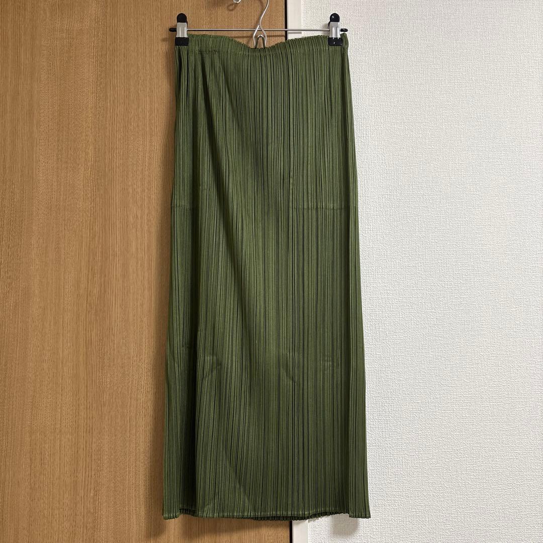 PLEATS PLEASE スカート グリーン