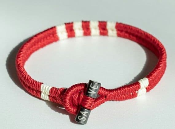 Brad Pizza ブレスレット レッド Lサイズ