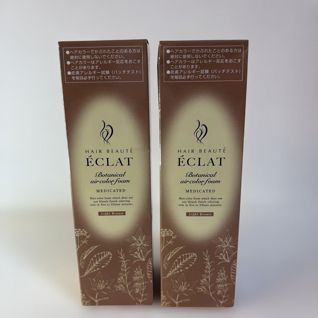 ECLAT ボタニカルエアカラーフォーム EXライトブラウン 150gx2セット ヘアボーテ エクラ ボタニカルエアカラーフォームup｜フューチャーラボ
