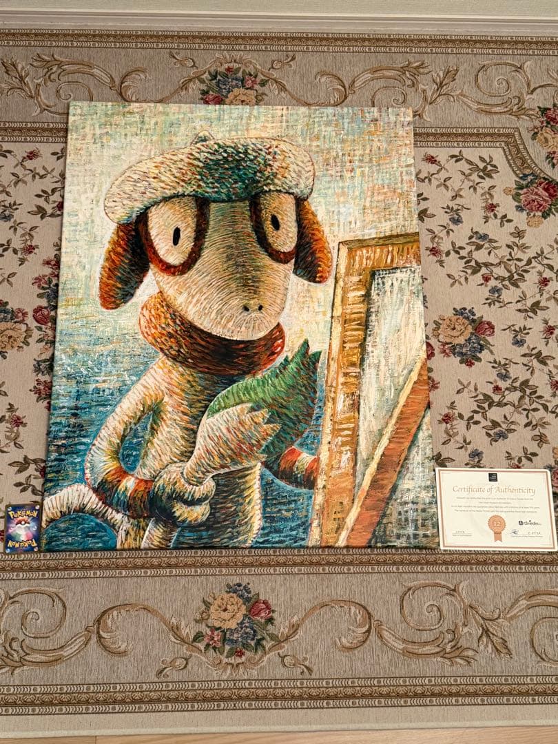 90cm × 70cm ゴッホ　ドーブル　キャンバスアート　Lサイズ　ポケカ