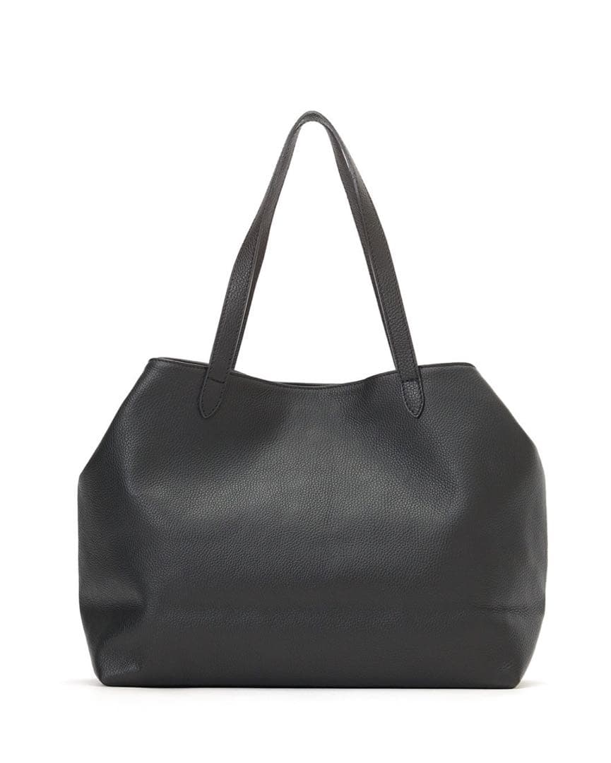 Pelliccia イタリア製 レザートートバッグ 黒&灰 2つセット